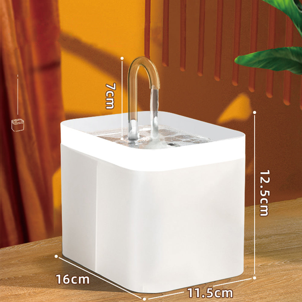 Automatic Cat Water Fountain - Transparent / EU plug - Pet drinking