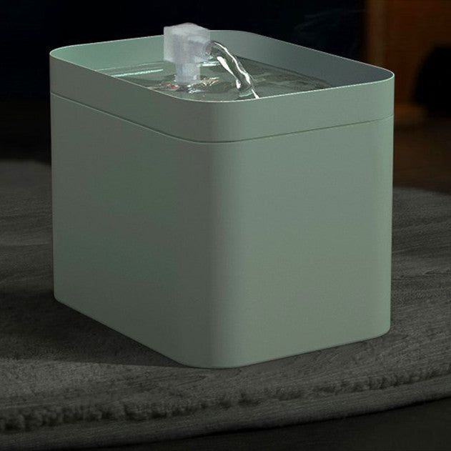 Automatic Circulating Water Fountain For Cats - Nordic green / Straight nozzle / EU - Pet drinking