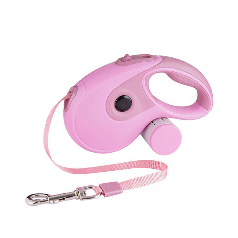 Automatic Retractable Traction Rope Leash for Dogs - Pink / 5M - Dog leash