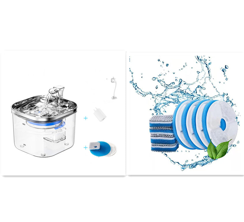 Cat Automatic Water Fountain - Induction style set / UK - Pet drinking
