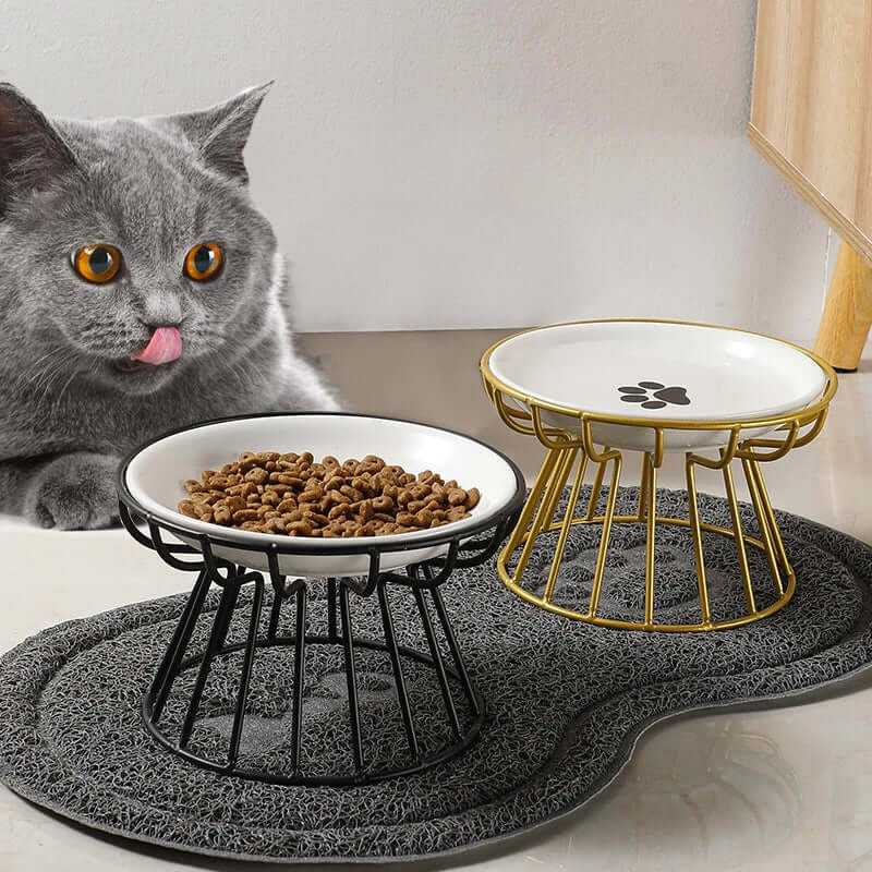 Cat Ceramic Bowl Anti-Cervical - Just4Pets