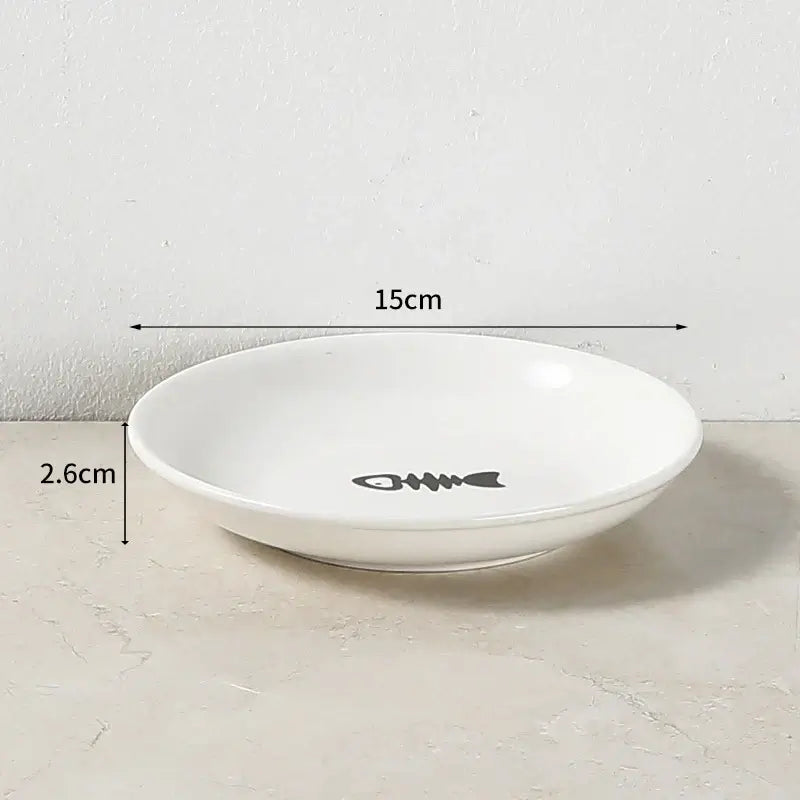 Cat Ceramic Bowl Anti-Cervical - Just4Pets