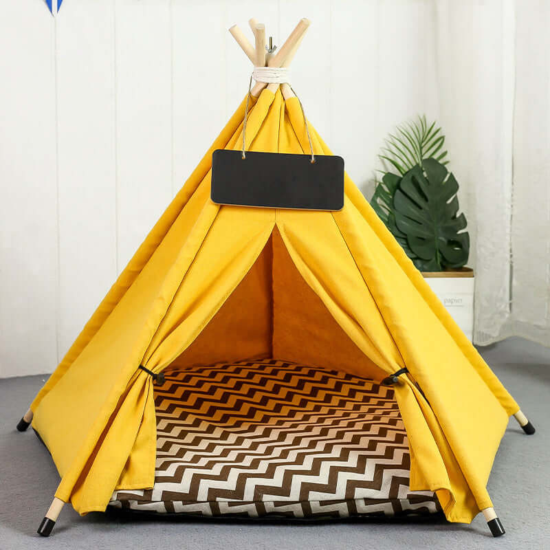 Cat & Dog Teepee Tent With Cushion - Just4Pets