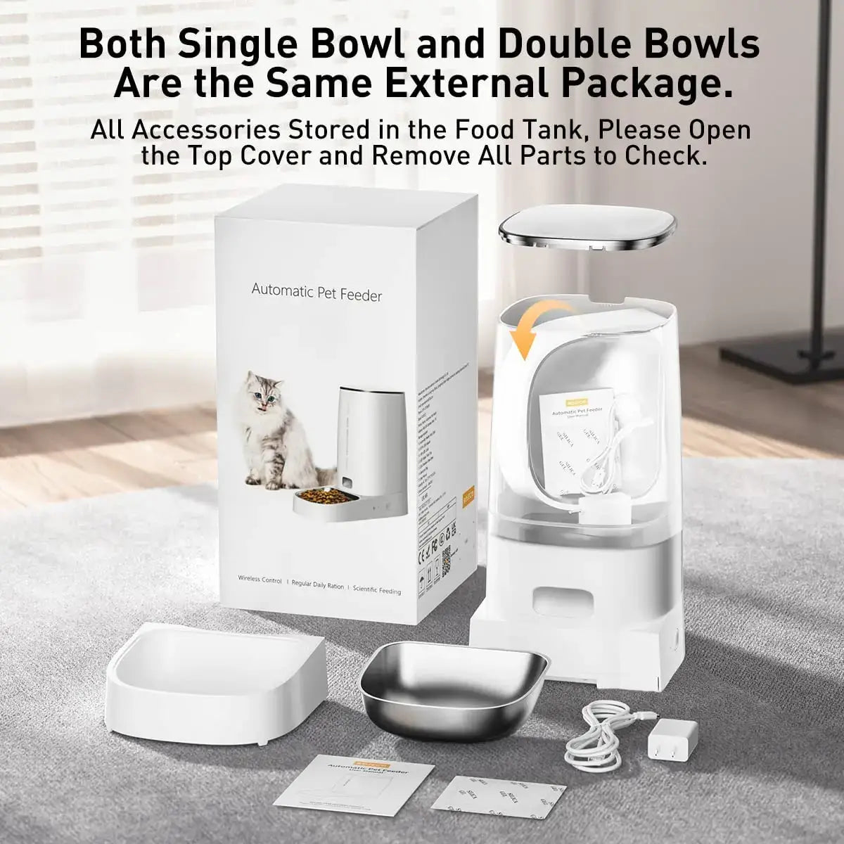 Cat Feeder Smart Wi-Fi* ROJECO - Just4Pets