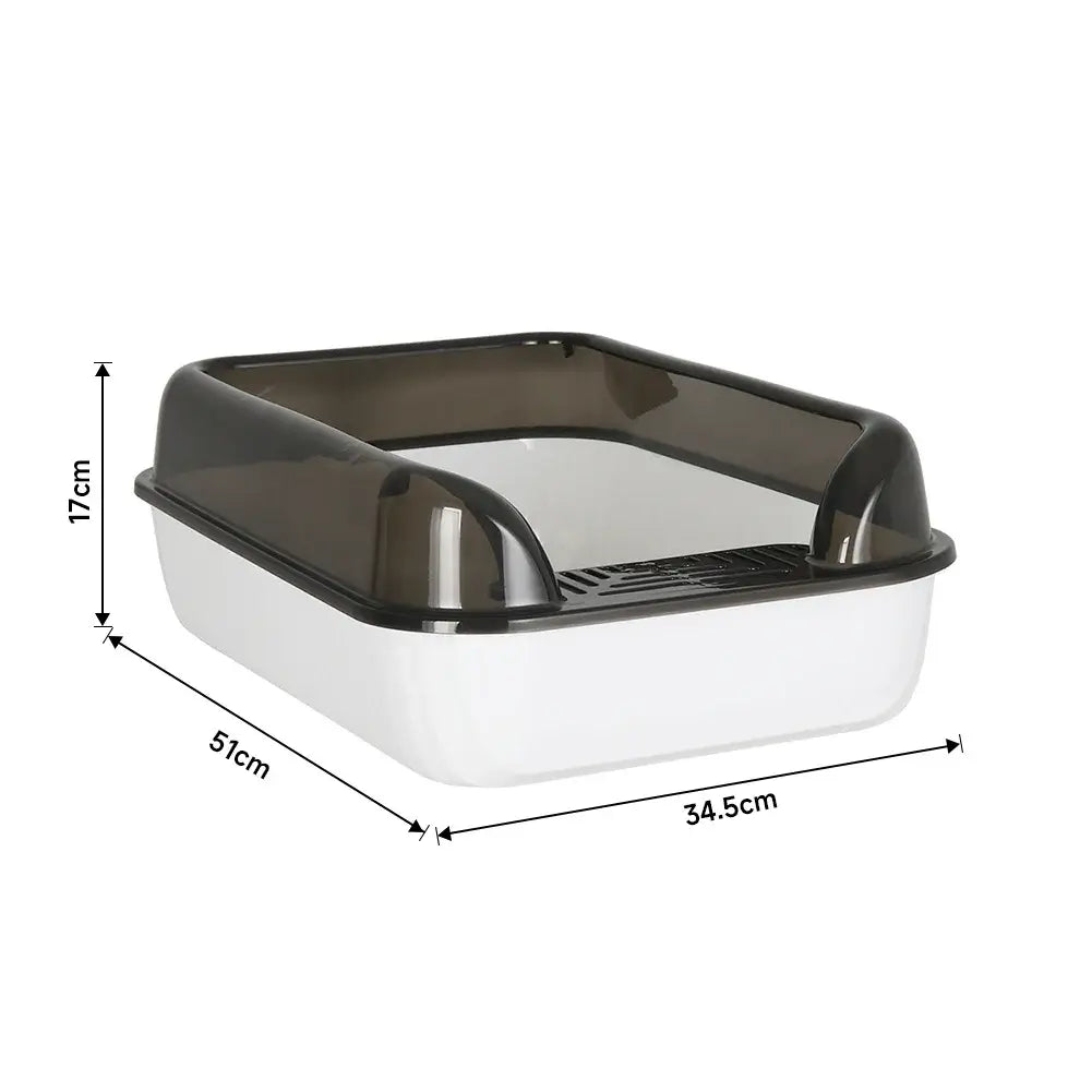 Cat Litter Tray Large Semi-Closed Anti-Splash - UNITED KINGDOM