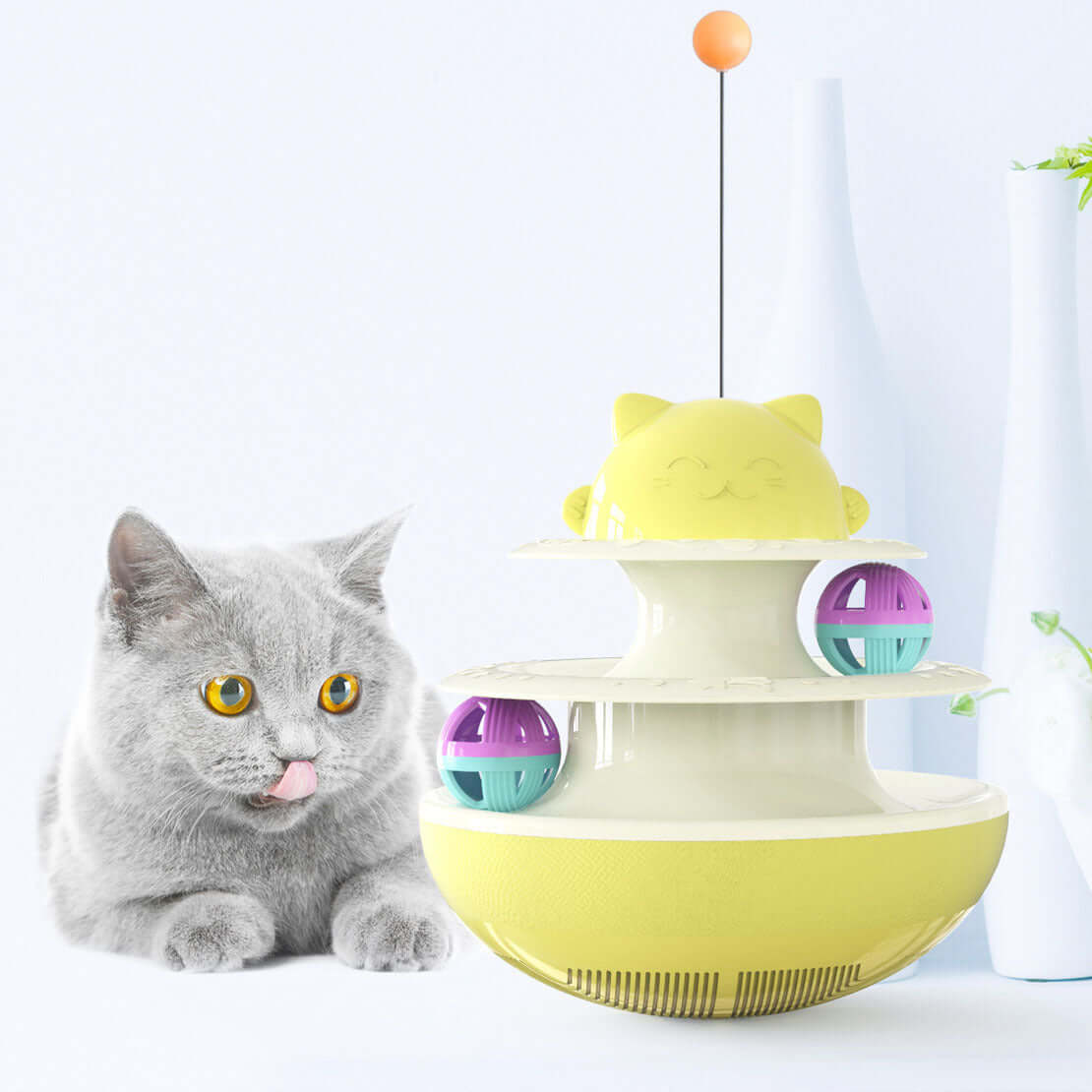Cat track toy - Yellow - Cat Toy