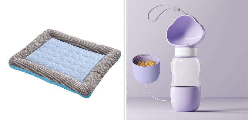 Cooling Pad Bed For Dogs - Blue set5 / L - Pet Bed