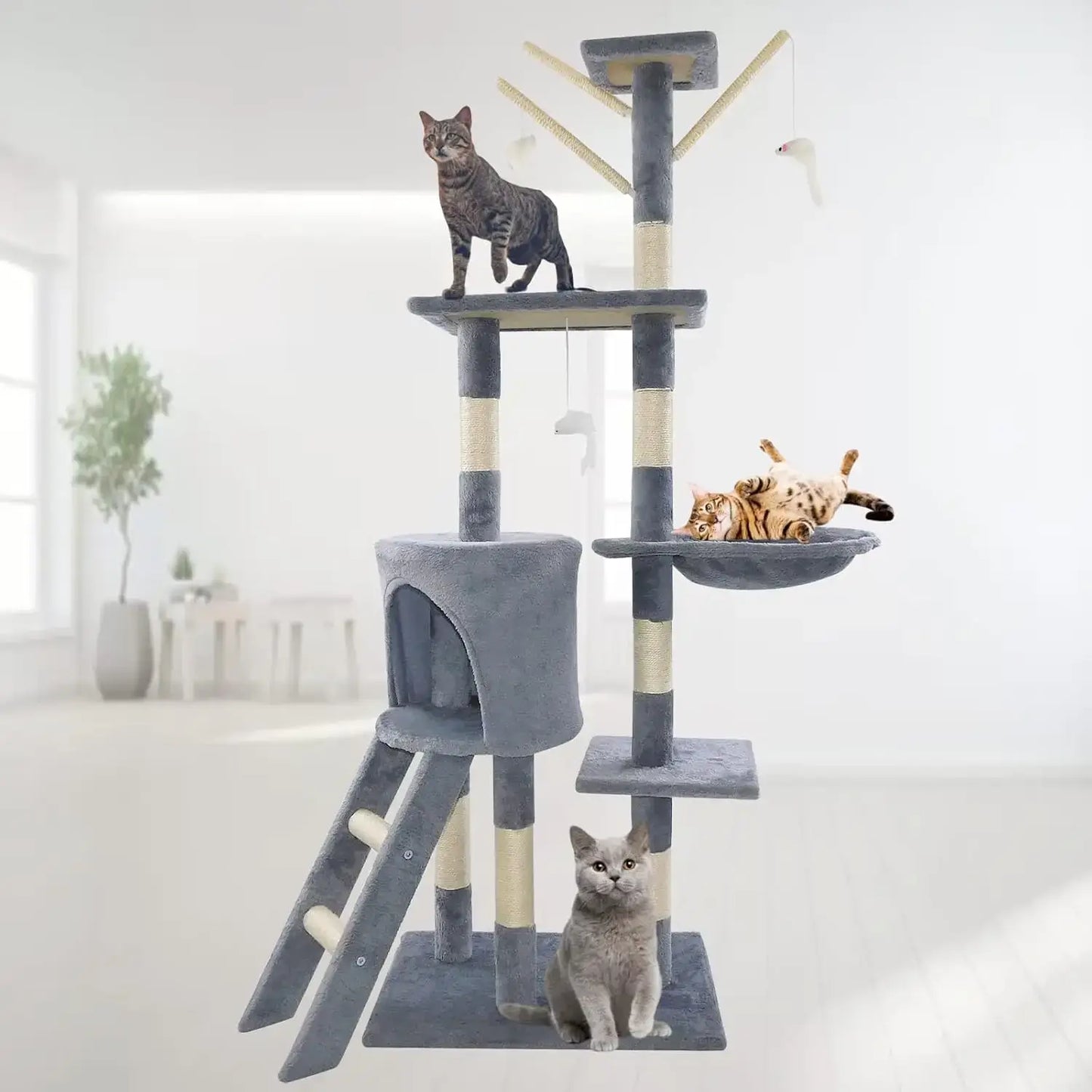 DayPlus Cat Tree Tower with Scratching Post - UNITED KINGDOM