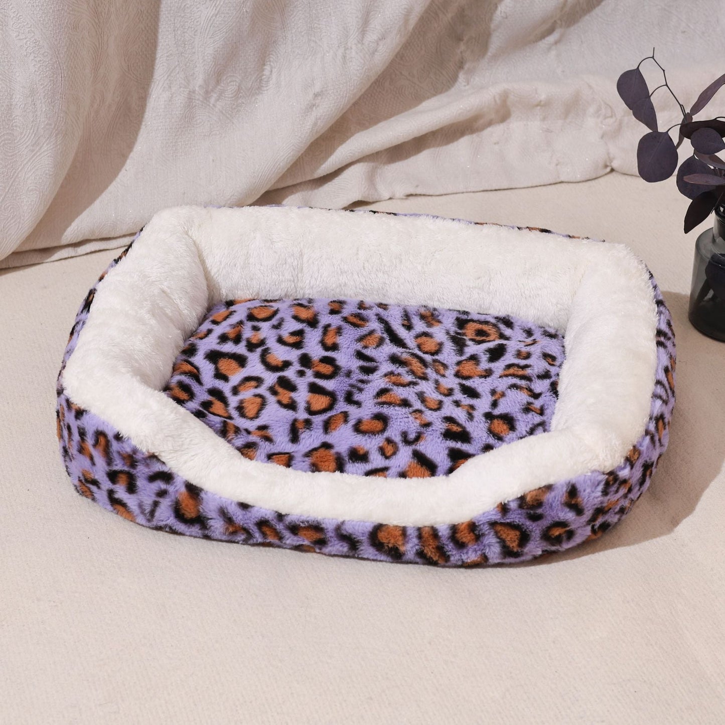 Dog Bed Four Seasons - L / Purple - Pet Bed