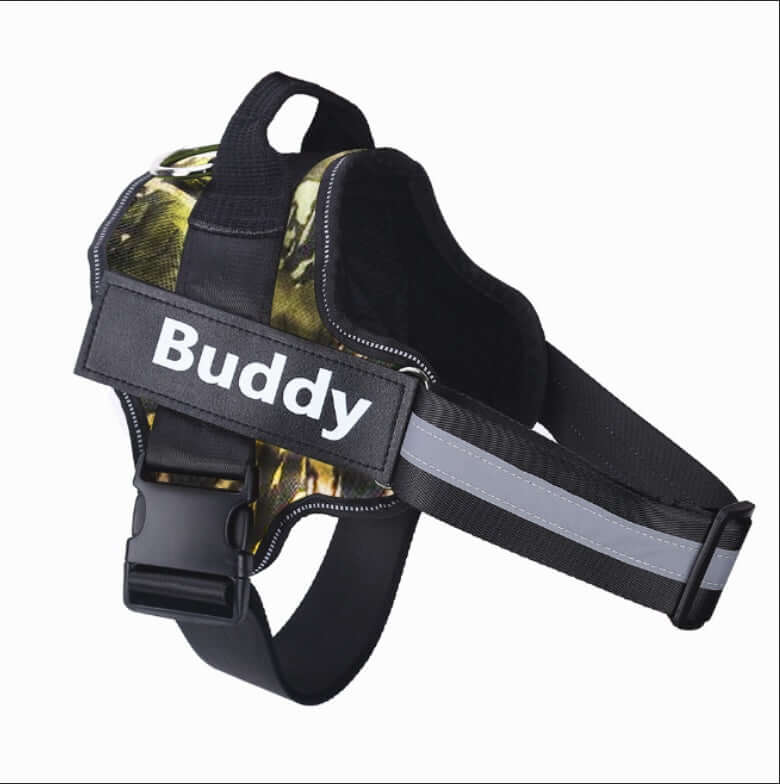 Dog Harness Personalized - Camouflage green / Baby1 - Dog leash