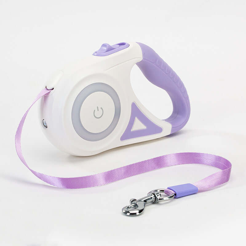 Dog Leash Retractable and Automatic - Purple 5M / Single traction rope - Dog leash