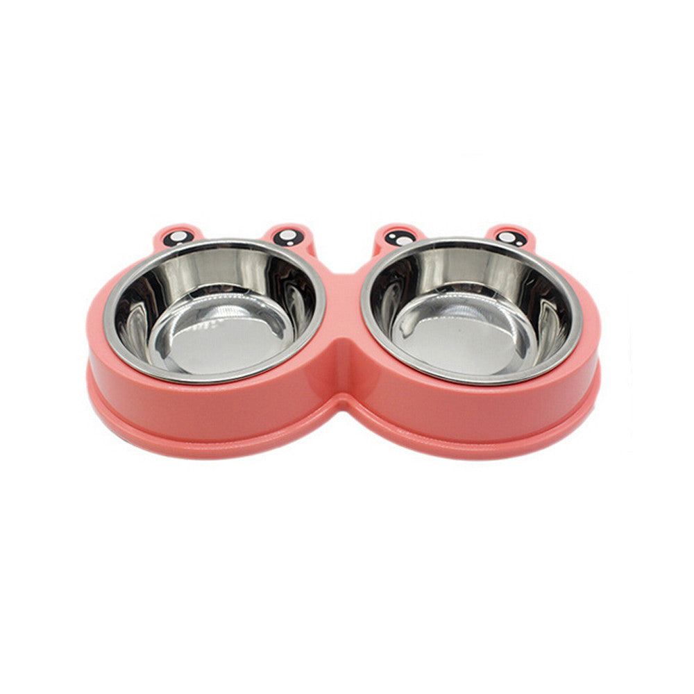 Double Pet Bowl - Pink / Q1pc - Pet bowl