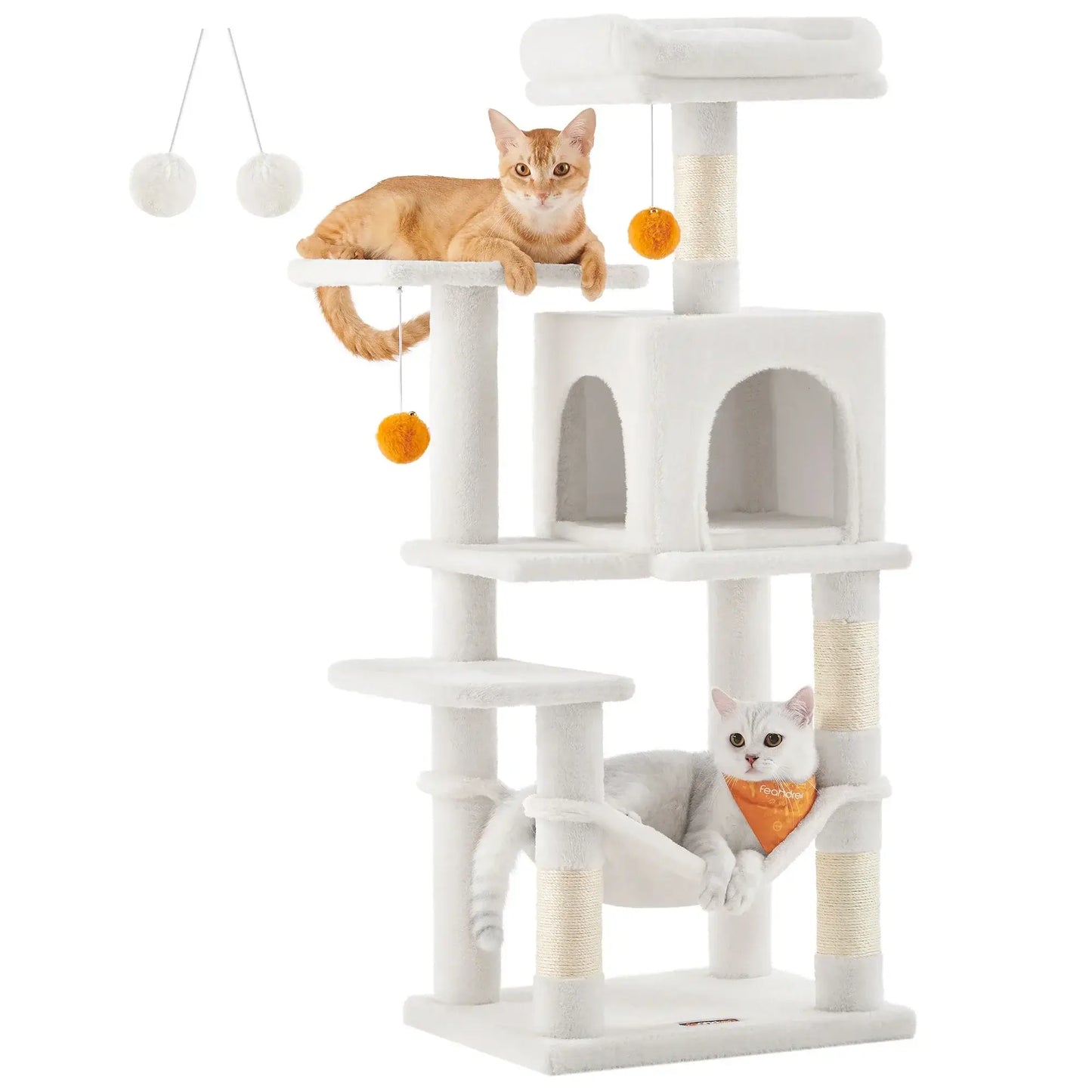 Feandrea Cat Tree Multi-Level with 4 Scratching Posts