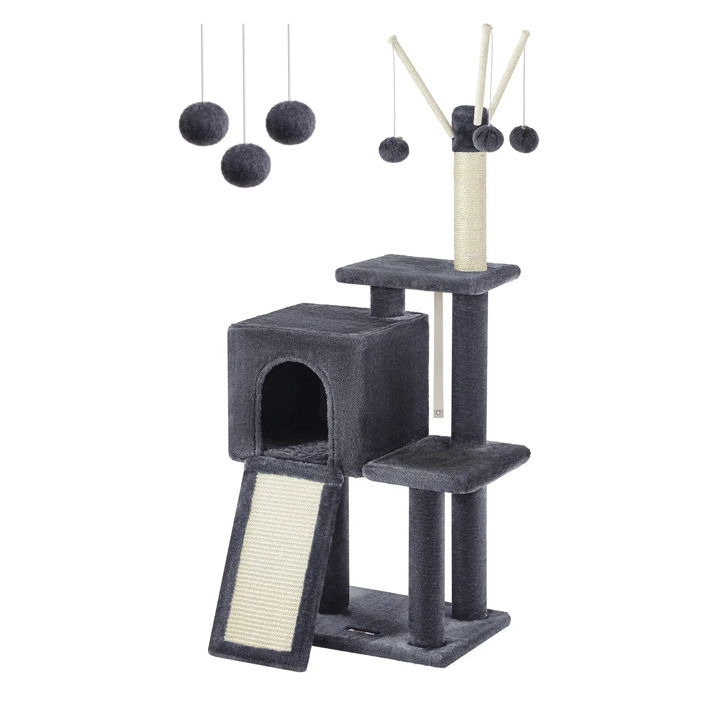 FEANDREA Cat Tree Tower - Light Grey / L / UNITED KINGDOM