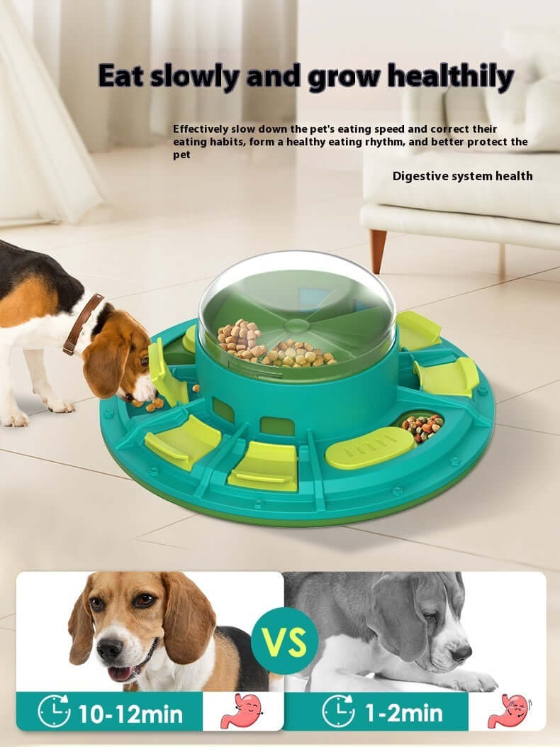 Interactive Dog Puzzle Toy - Green - Dog toy