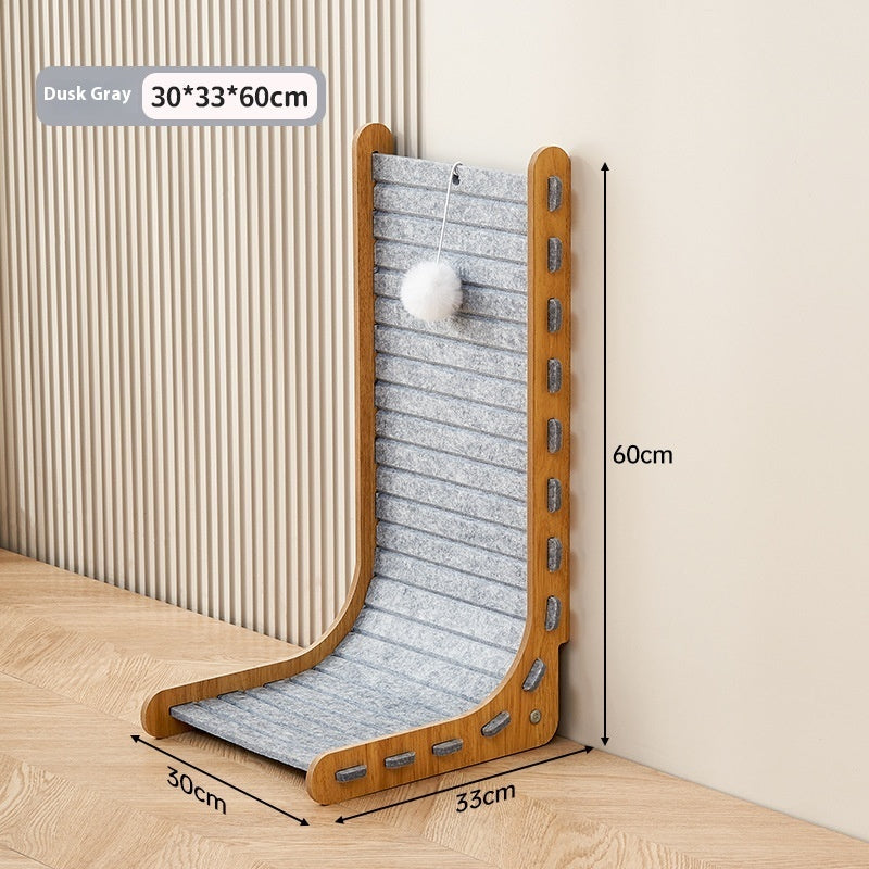Vertical Wall Scratch Board for Cats - Cat Scratch Board / Mumbai Grey - Cat Scratcher