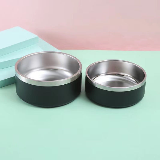 Stainless Steel Dog Bowl Round Shape