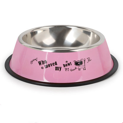 Stainless steel dog bowl-1