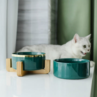 Ceramic cat food bowl