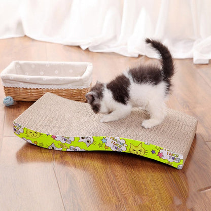 Corrugated cat scratch board