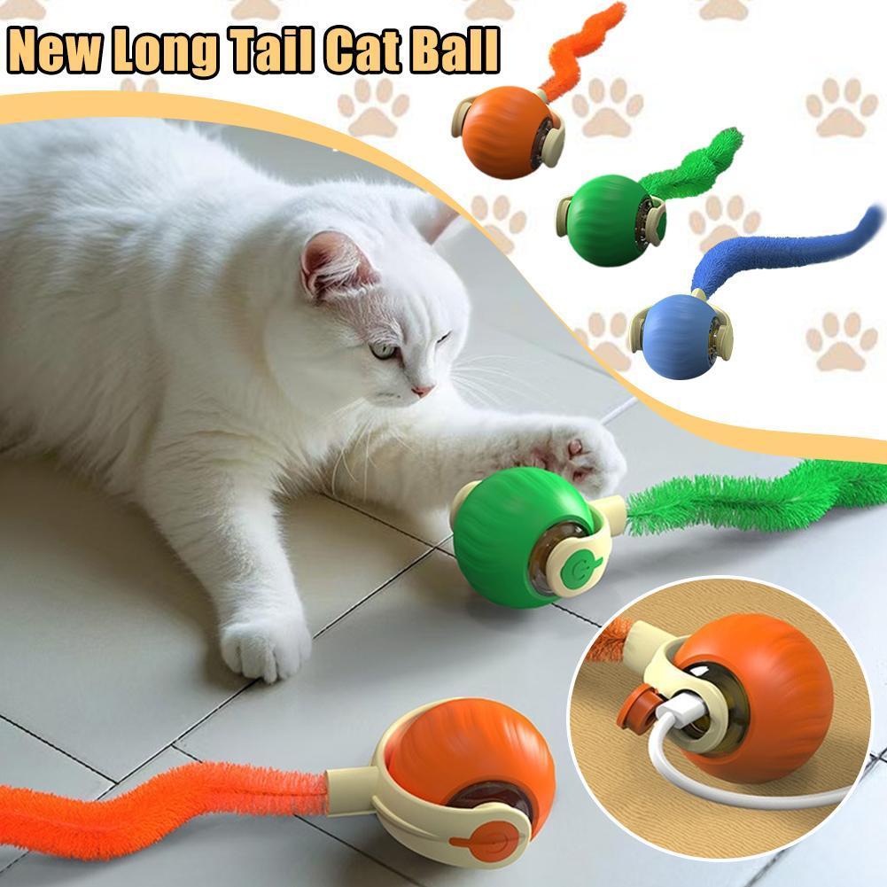 Cat Tug Ball Toy Motion-Activated