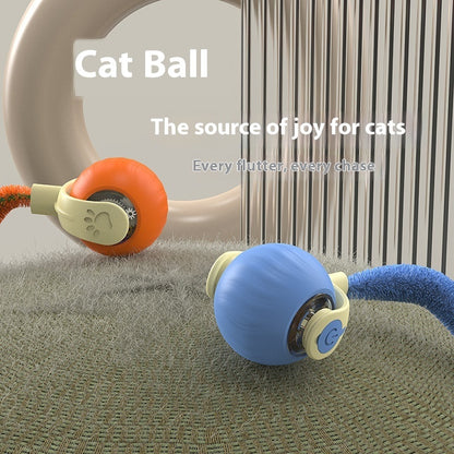 Cat Tug Ball Toy Motion-Activated