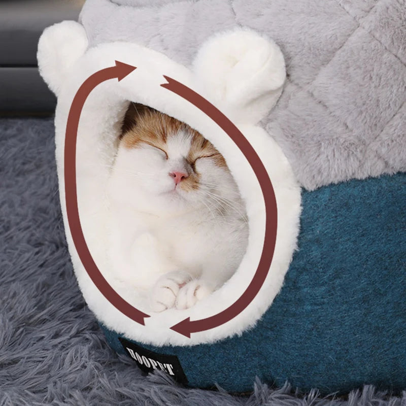 Cat Bed House *Soft Plush HOOPET