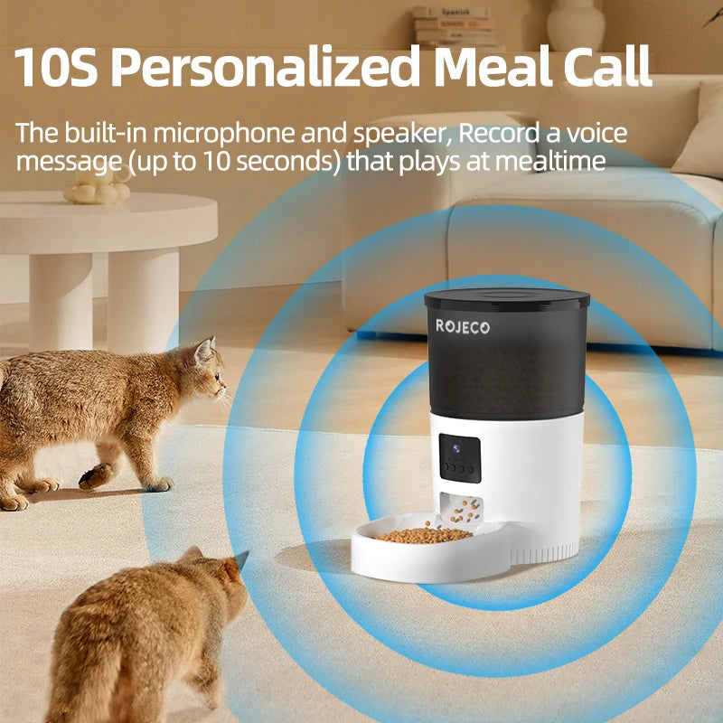 Cat Feeder With Camera Video Automatic ROJECO