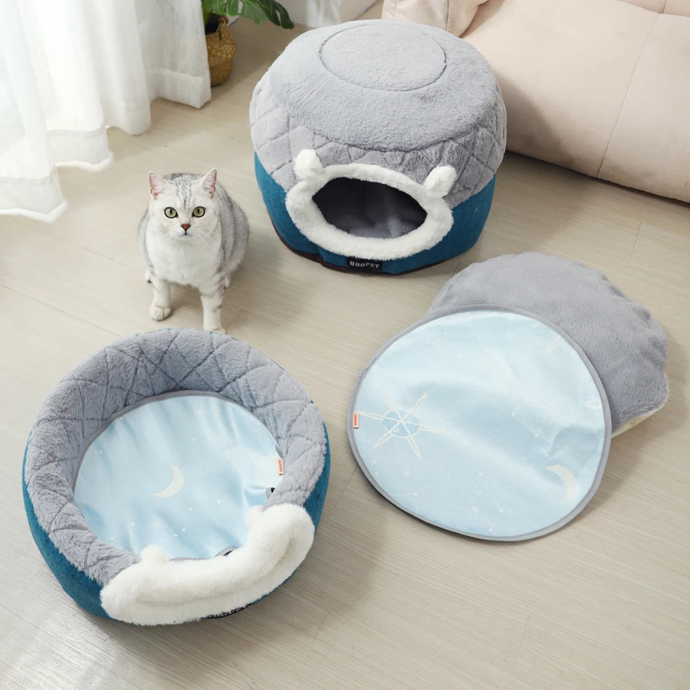 Cat Bed House *Soft Plush HOOPET