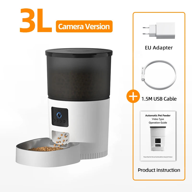 Cat Feeder With Camera Video Automatic ROJECO