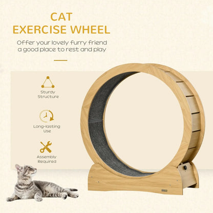 Paw Hut Cat Treadmill Natural Wood