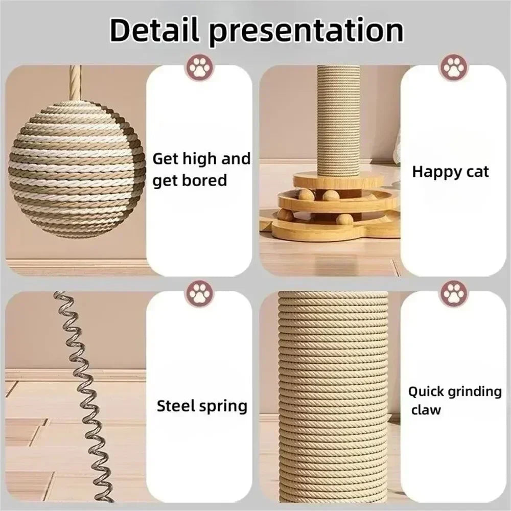 Cat Scratcher with Durable Sisal Scratching Board