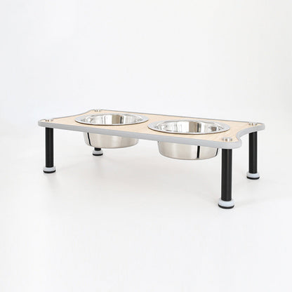 Adjustable Height Dog Food Bowl - Black / High 12.5cm / 400ml - Dog Bowl