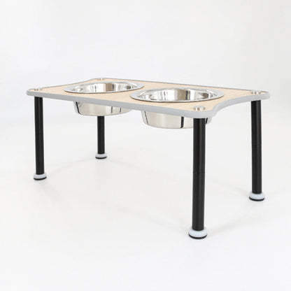 Adjustable Height Dog Food Bowl - Black / High 22.5cm / 400ml - Dog Bowl