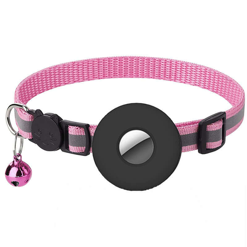 Air-tag Reflective Pet Collar - Pink - Cat accessories