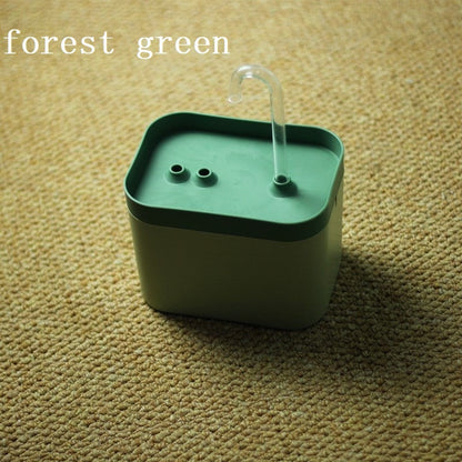 Automatic Cat Water Fountain - Forest green / EU plug - Pet drinking