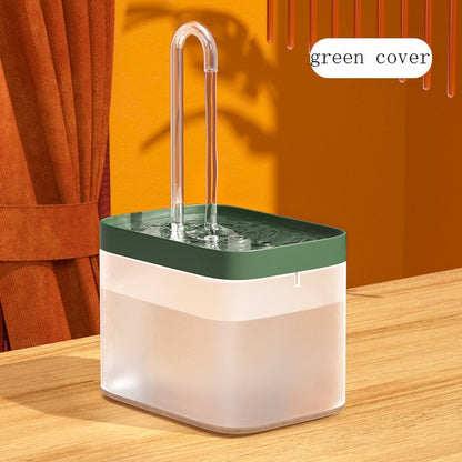 Automatic Cat Water Fountain - Green cover / EU plug - Pet drinking