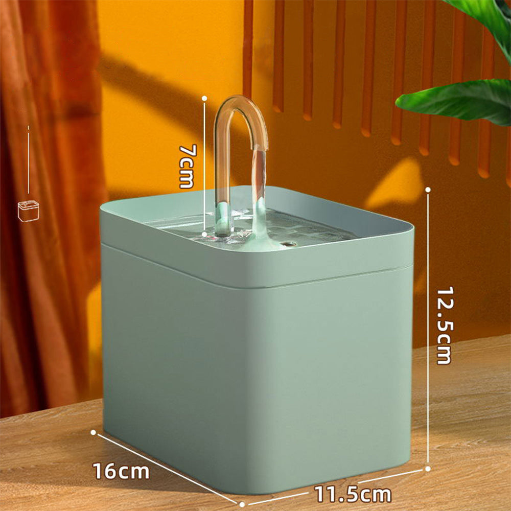 Automatic Cat Water Fountain - Light green / EU plug - Pet drinking