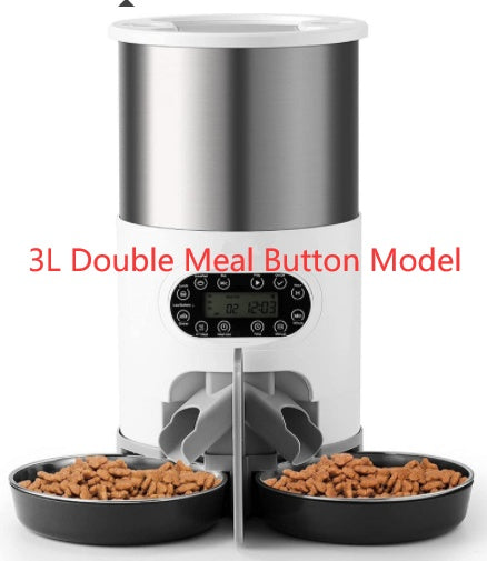 Automatic Pet Feeder - 3L Double Meal Button Model / UK - Pet feeder