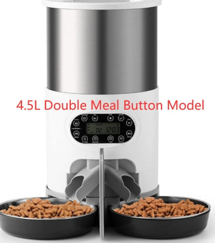 Automatic Pet Feeder - 4.5L Double Meal Button Model / UK - Pet feeder