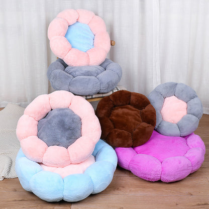 Plush Velvet Cat Kennel Bed