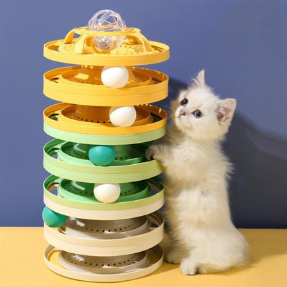 Cat Spinner Ball Toy Set