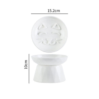 Cat Bowl Diamond Design - Slow food plate - Pet bowl