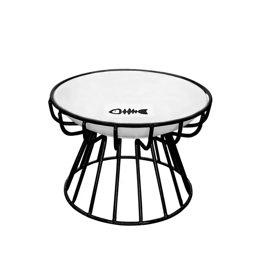 Cat Ceramic Bowl Anti-Cervical - Just4Pets