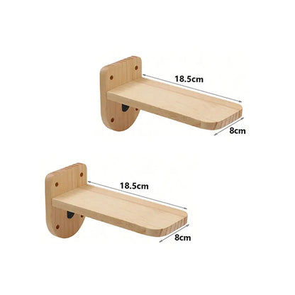 Cat Climbing Shelf Wall Mounted - 2 cat pedals