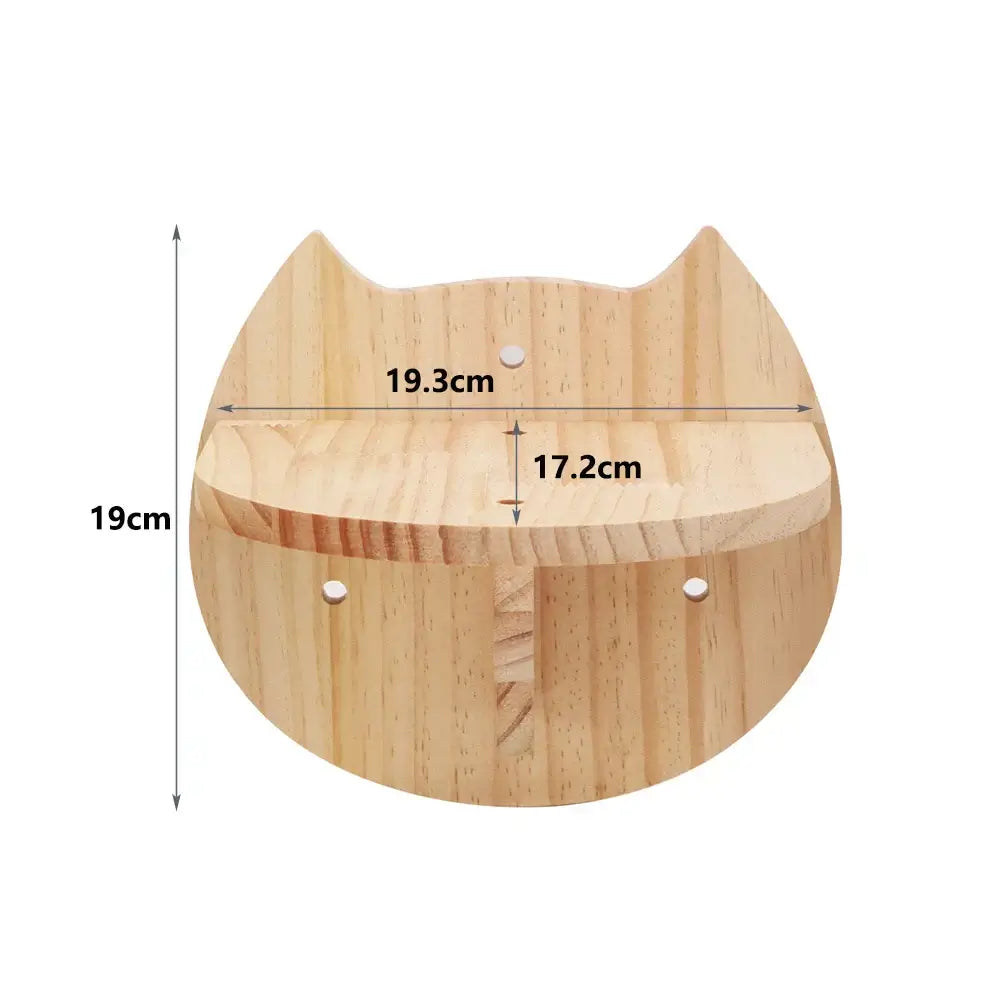 Cat Climbing Shelf Wall Mounted - cat face shelf