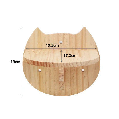 Cat Climbing Shelf Wall Mounted - cat face shelf