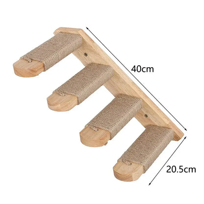 Cat Climbing Shelf Wall Mounted - stairway