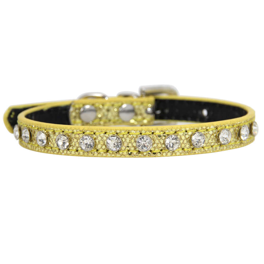 Cat collar - Gold / With diamond / M - Cat collar