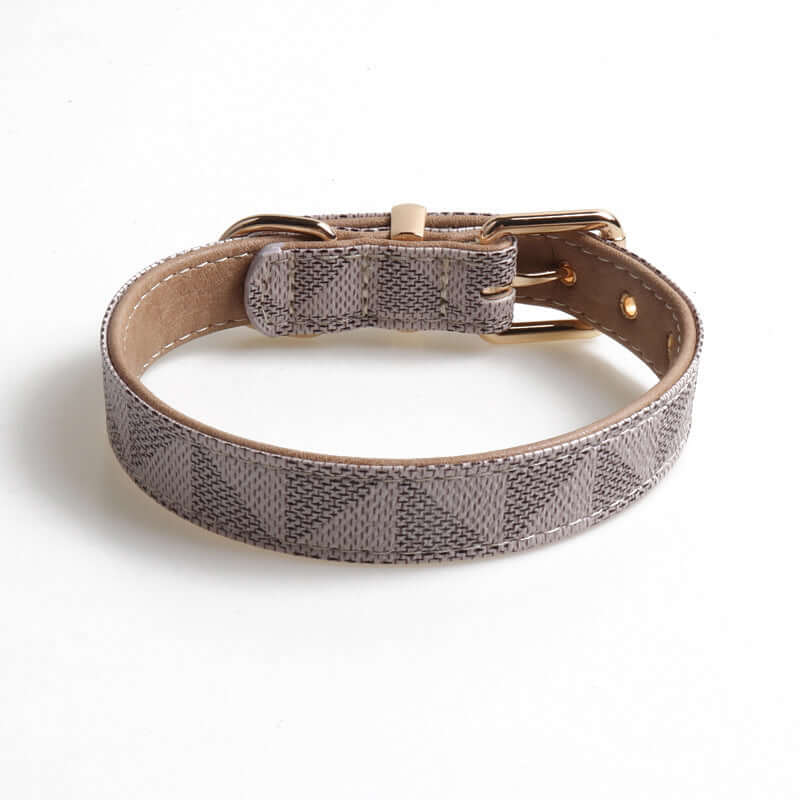 Cat Collar PU Leather - Grey / Collar 1.5x30cm - Cat collar